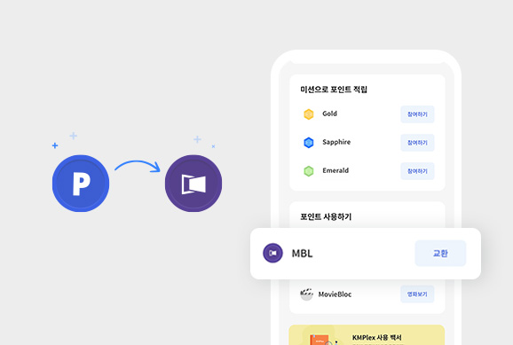 KMPlex 코인으로 교환하기